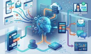 AI conversational automation pipeline architecture diagram