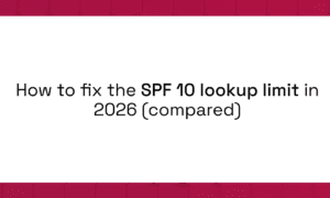 This guide compares seven SPF lookup limit solutions available in 2026, covering how each one works mechanically, where it fits, and what trade-offs to expect.