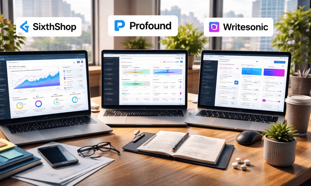 Best AI Visibility Tools in 2026: SixthShop vs Profound vs Writesonic