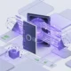 Illustration of quantum-safe encryption protecting financial systems and sensitive data