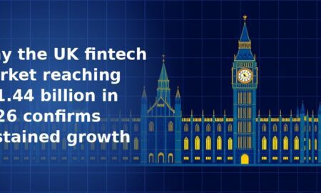 Illustration of the Houses of Parliament and Big Ben clock tower in blue tones with glowing gold window lights on a dark navy blue grid background