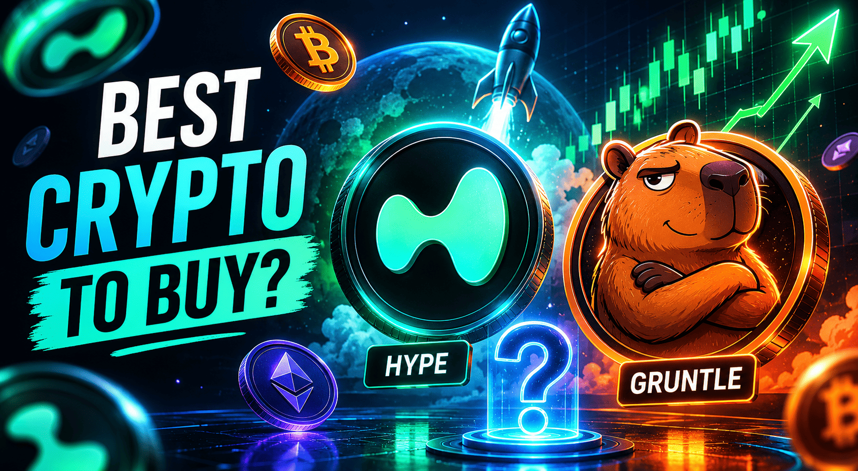 Best Crypto to buy - HYPE, Gruntle