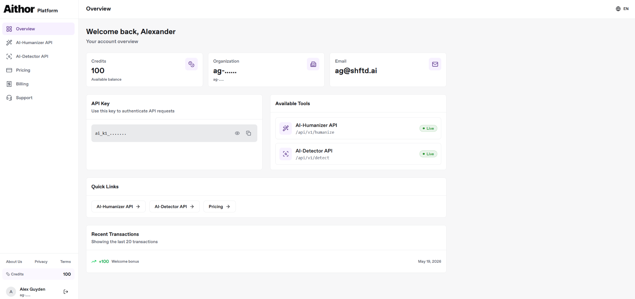 Aithor Launches Humanizer API for AI-Assisted Content Teams and Businesses