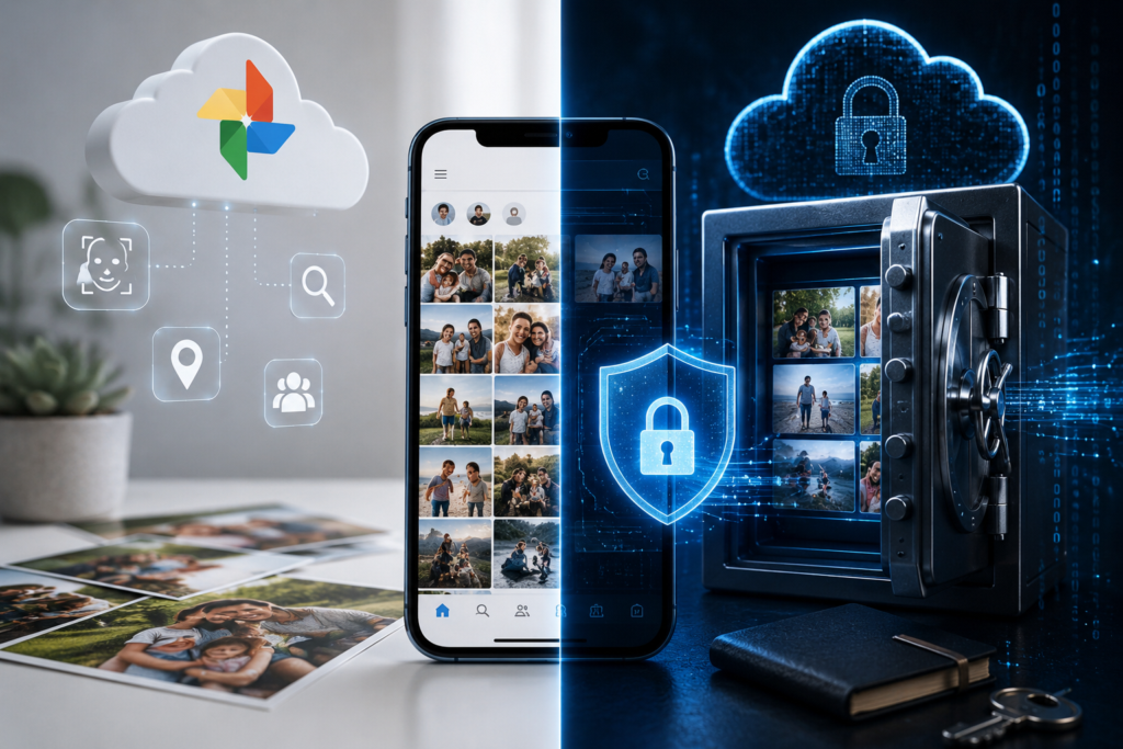 Google Photos vs Encrypted Photo Storage: What’s the Difference?