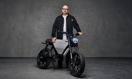Tim Seward, Founder and Chief Design Officer of ONYX Motors with the RCR 80V