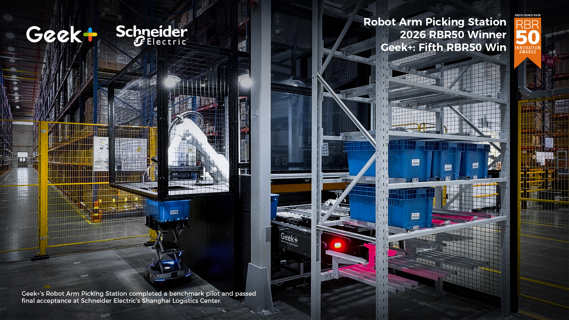 Geekplus Wins Prestigious 2026 RBR50 Innovation Award