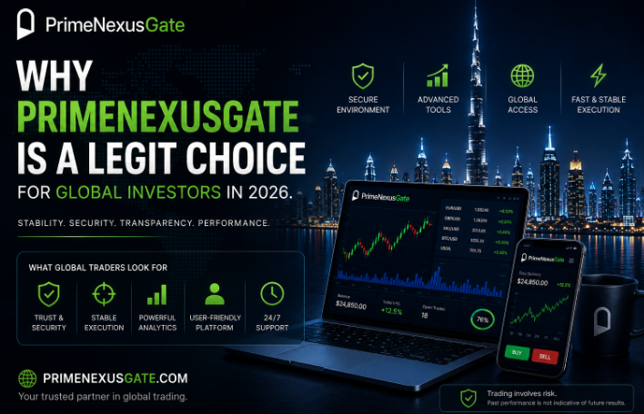PrimeNexusGate Küresel Yatırımcılar için 2026'da Neden Güvenilir Bir Seçim?
