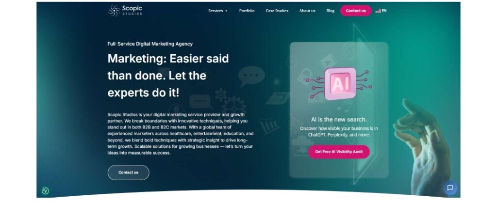 Scopic Studios: Best for B2B Companies That Want SEO and AI Search Visibility Managed Together