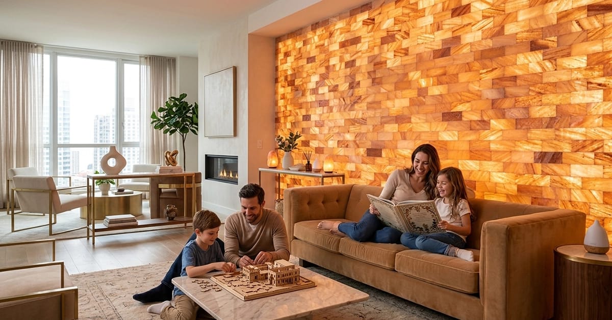 Himalayan Salt Walls Are Trending in Luxury Apartments