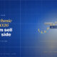 Editorial hero for algorithmic trading in the US 2026: navy panel with gold candlestick price ticker and floating BUY order tags showing algorithmic order routing.