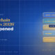 Editorial hero for US blockchain scalability 2026: vertical layered stack diagram showing L1 Ethereum, optimistic rollup, ZK rollup, validium and app layer.