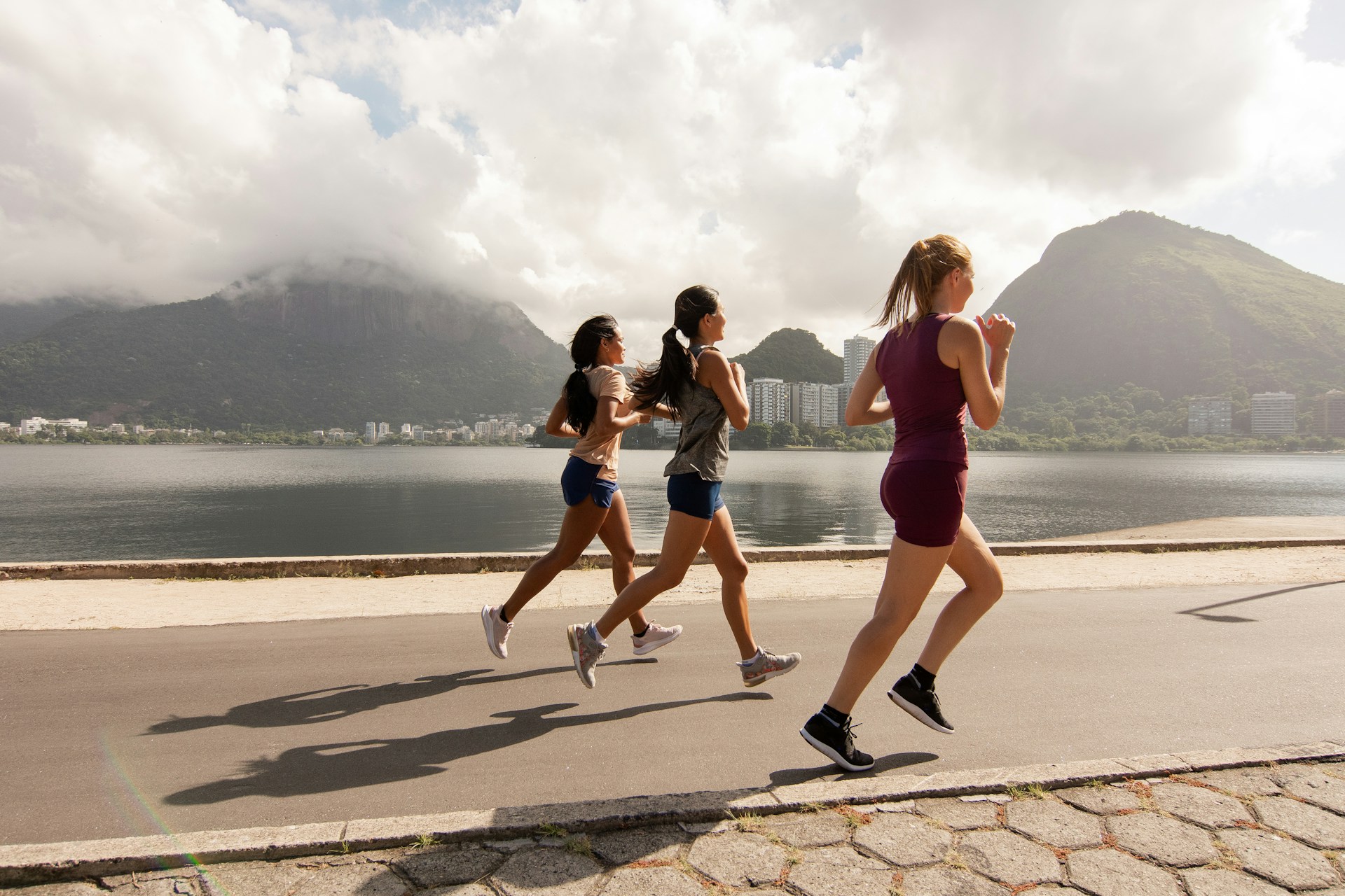 Busy professional practicing healthy lifestyle habits while working remotely