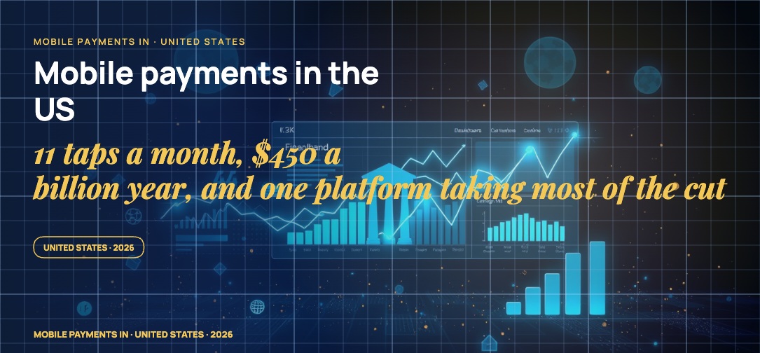 Stylised geometric financial dashboards floating in layered depth, glowing data streams arcing between abstract bank silhouettes, scattered fragments of charts and ledgers, particle field.