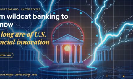 Instant payment lightning arcs flowing between abstract bank silhouettes, a 24/7 clock ring around the scene, stylised payment dispatch containers.