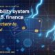 Stylised payment cards floating with glowing lightning arcs between bank silhouettes, scattered fragments of receipts and authorization tokens, particle field.