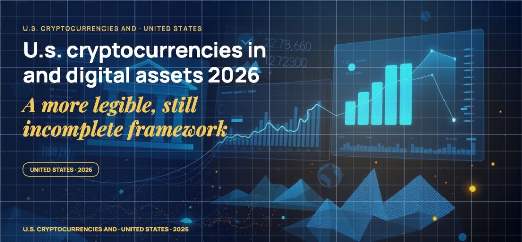 Stylised geometric financial dashboards floating in layered depth, glowing data streams arcing between abstract bank silhouettes, scattered fragments of charts and ledgers, particle field.