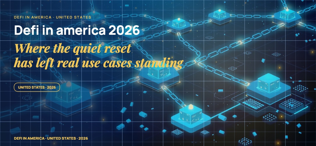 Multiple stylised blockchain nodes connected by glowing chain links, hexagonal block containers with stacked transaction blocks, scattered fragments of distributed ledger entries.