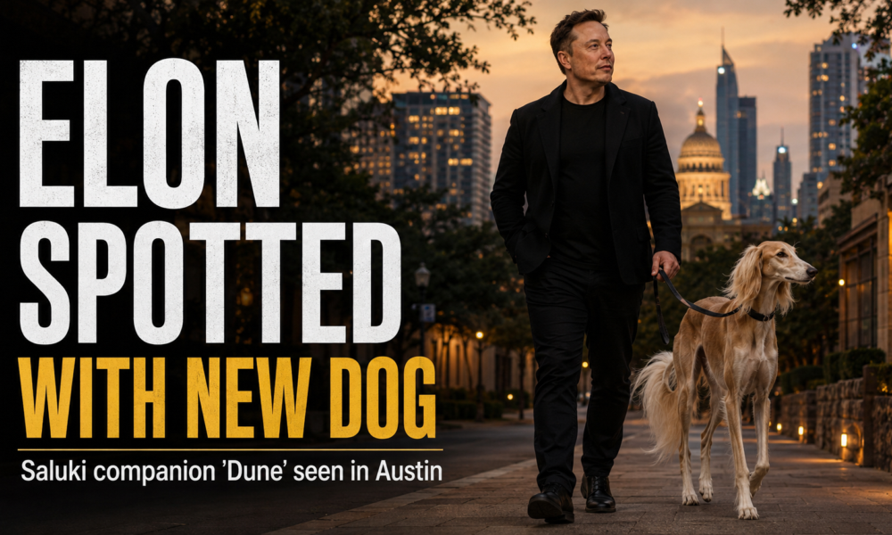 Elon Musk Spotted with New Saluki Companion Named Dune in Austin, Eyewitnesses Report