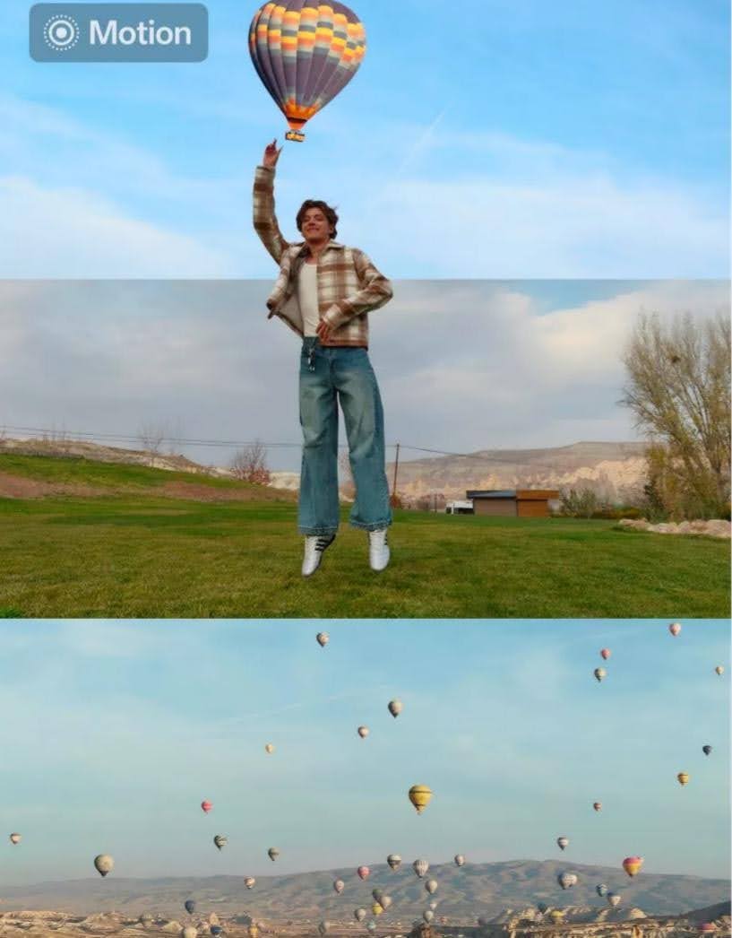 Popout is a creative collage feature with a simple workflow (3 steps, 5 seconds)