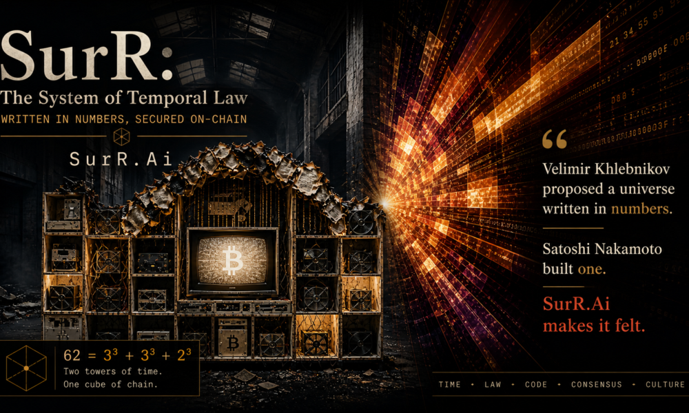 From AI Noise to Digital Permanence: Inside SurR.Ai’s “System of Temporal Law”