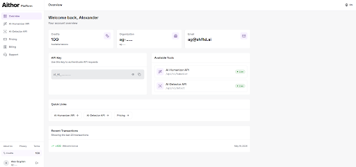 Aithor Launches Humanizer API for AI-Assisted Content Teams and Businesses