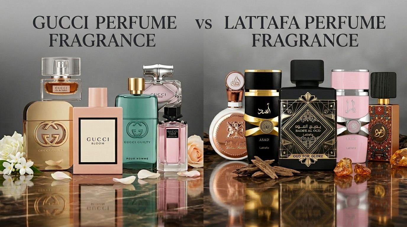Gucci Perfume Fragrance vs Lattafa Perfume Fragrance: Choose the Best