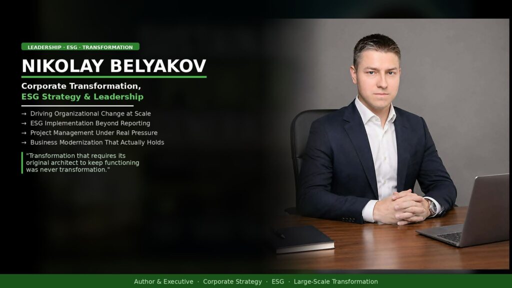 Nikolay Belyakov Tentang Transformasi Perusahaan, ESG, Dan Kepemimpinan