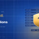 TechBullion Tier 1 editorial featured image for AML analytics in 2026: how a $2.9 billion software category guards $3 trillion in daily US bank flows, with a topic-specific SVG metaphor and a Fraunces italic gold keyword phrase "US AML analytics" in the headline on the navy gradient editorial composite with two-tier grid and warm gold glow.