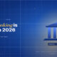 TechBullion Tier 1 editorial featured image for How U.S. Banking Is Actually Evolving in 2026: Five Shifts the Headlines Miss, with a topic-unique SVG metaphor and a Fraunces italic gold keyword phrase "US banking" in the headline on the navy gradient editorial composite.