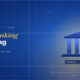 TechBullion Tier 1 editorial featured image for Decentralized Finance in the US in 2026: Where the Liquidity Is, Where the Regulators Are and What Survived, with a topic-unique SVG metaphor and a Fraunces italic gold keyword phrase "US banking" in the headline on the navy gradient editorial composite.