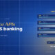 TechBullion Tier 1 editorial featured image for APIs in US Financial Services: 13 Billion Calls a Day and a Quiet Reshaping of How Banks Compete, with a topic-unique SVG metaphor and a Fraunces italic gold keyword phrase "finance APIs" in the headline on the navy gradient editorial composite.