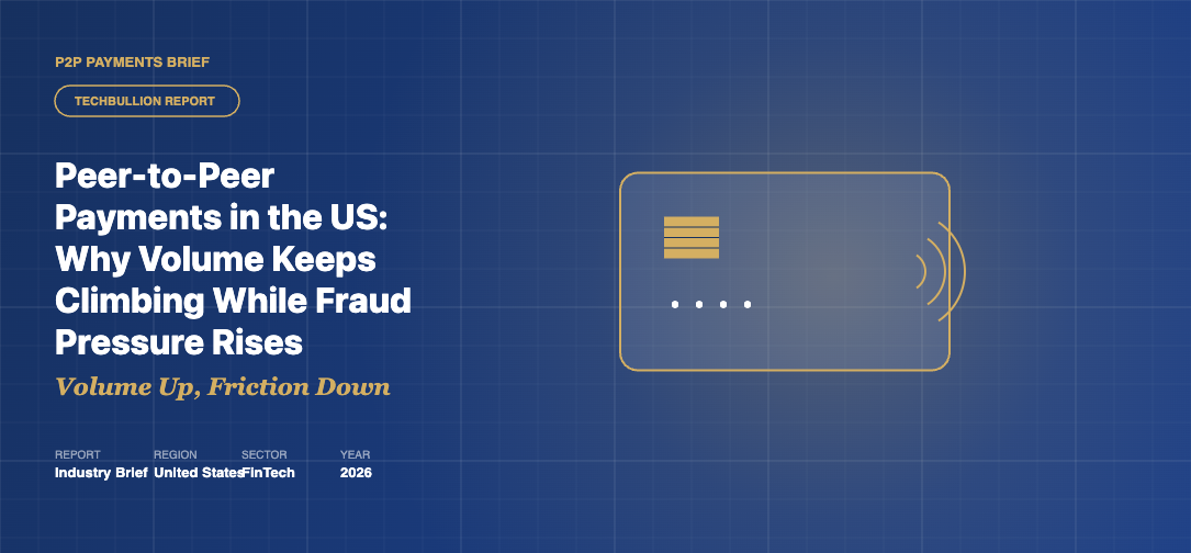 Claude Design hero illustration with payment terminal graphic and headline reading Peer-to-Peer Payments in the US: Why Volume Keeps Climbing While Fraud Pressure Rises.