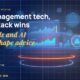 Stylised financial dashboards and portfolio charts floating in layered depth, with AI advisor co-pilot glyphs connected by luminous data lines and fragments of trading windows.