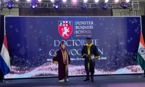 Africa Makes History: Emile Parfait Simb Receives First Honorary Doctorate in Blockchain Technology