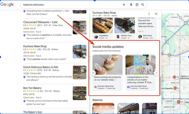 Bonus Update: Social Media Meets Google Business Profiles