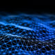 3D digital data background with abstract plexus design