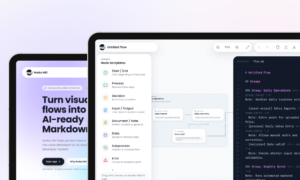 how Nodus MD converts product flows into Markdown