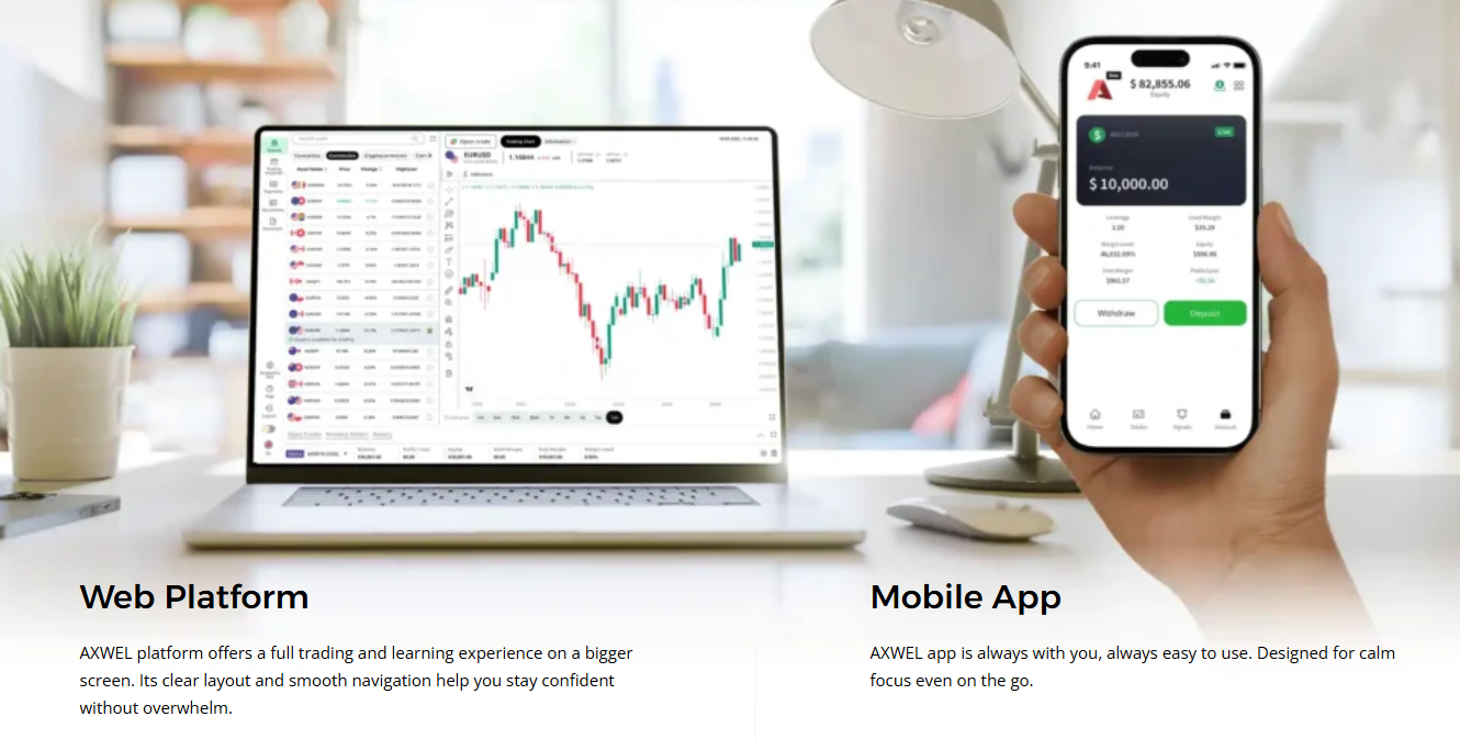 Axwel CFD trading platform review for beginner traders