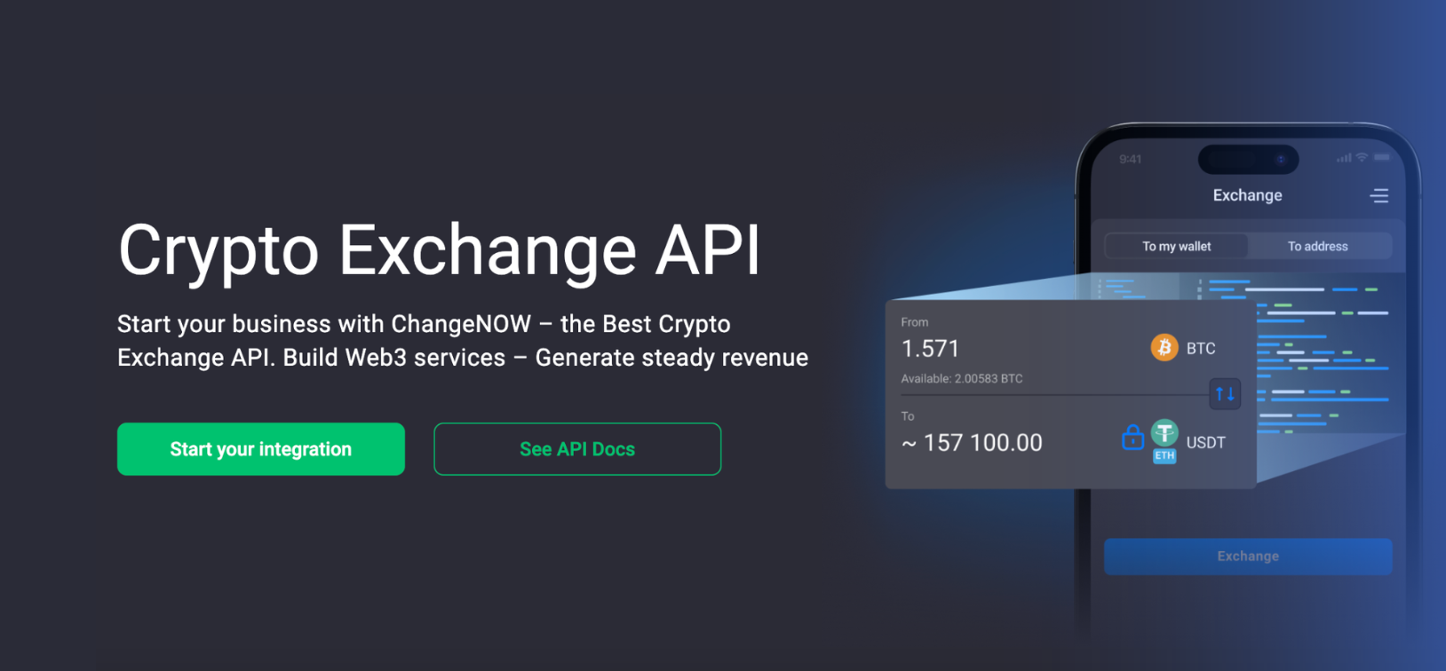 Whether you want to set up a crypto exchange, crypto wallet, or payment gateway, a good crypto API is the way to go.