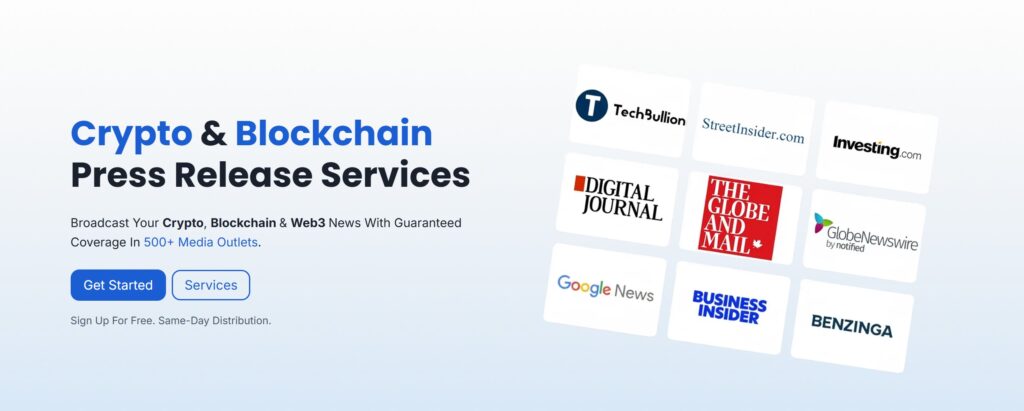 Crypto & Blockchain Press Release Services