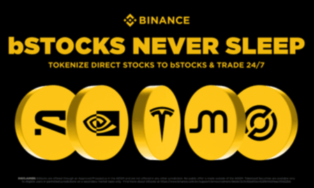 Binance Exchange Launches bStocks Tokenized Securities: 1:1 Backing and 24/7 Trading