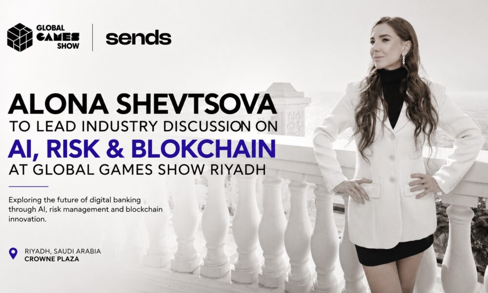 Sends CEO Alona Shevtsova to lead industry discussion on AI, Risk & Blockchain at The Blockchain Show Riyadh
