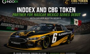 IndoEx and CBG Token Partner for NASCAR Mexico Series Debut with Driver Austin Weber
