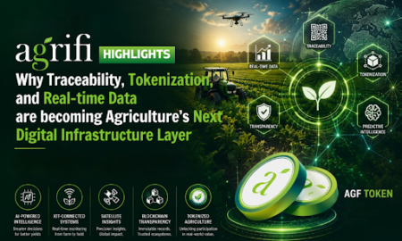 Agrifi Highlights Traceability, Tokenization, and Real-Time Data as Agriculture's Next Layer