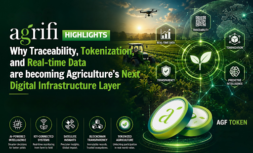 Agrifi Highlights Traceability, Tokenization, and Real-Time Data as Agriculture’s Next Layer