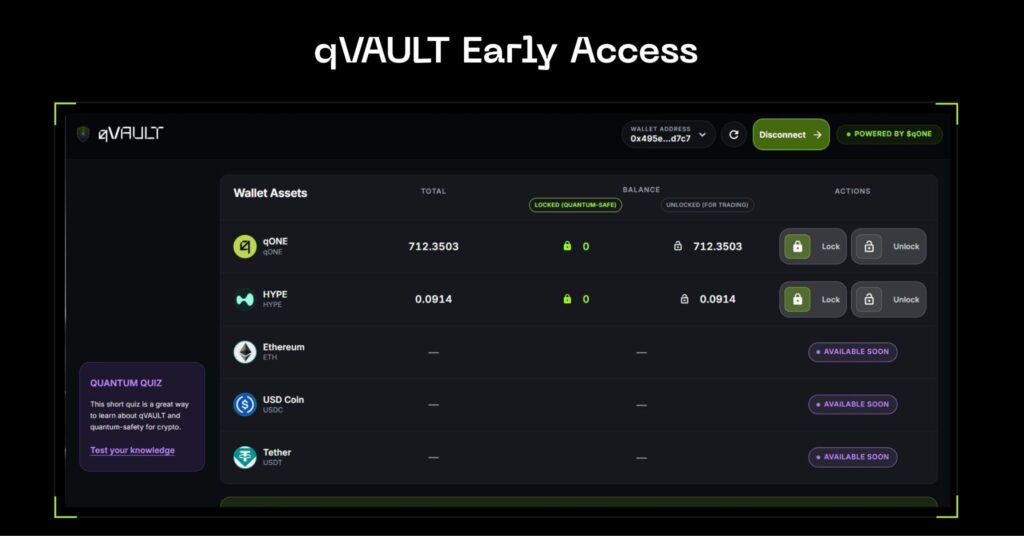 Early Access of qVAULT is Now Open – Giving Hyperliquid Holders Post-Quantum Self-Custody