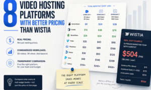 8 Video Hosting Platforms with Better Pricing Than Wistia in 2026