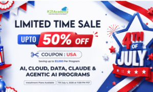 Advance Your IT Career with K21 Academy's July 4th 50% Off Sale