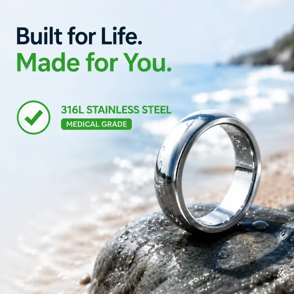 316L stainless steel jewelry suitable for premium PVD applications due to its strong corrosion resistance and long-term surface stability.