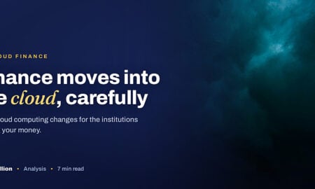 TechBullion featured card: Finance moves into the cloud, carefully